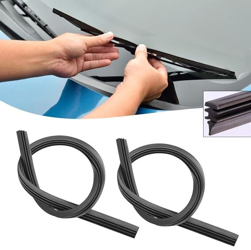 Modifycar - Juego de 2 Gomas Limpiaparabrisas Universal Coche | Largo 700mm | 2 unidades | Fabricada en Caucho Natural Recubierto de Grafito | Recortable | Fácil Instalación