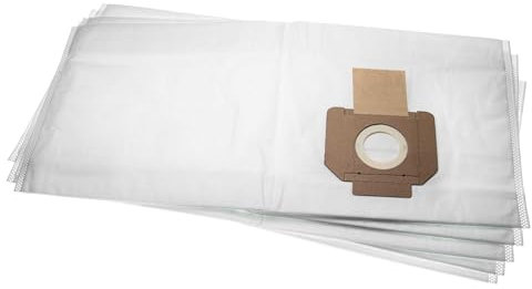 vhbw 5X Staubbeutel kompatibel mit Bosch VAC140S, VAC140A Staubsauger - 27,9cm x 64,3cm Weiß