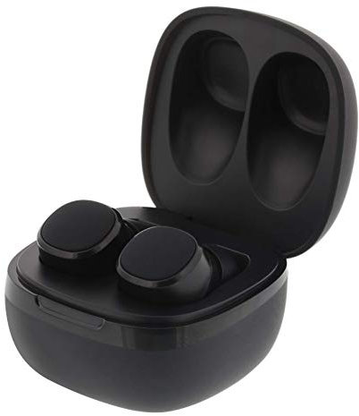 STREETZ Stereo Bluetooth Headphones, Wireless In-Ear Earbuds with Premium Sound Profile, Especially Small and Lightweight, IPX6 Water Protection Class, Comfortable Hold, Bluetooth 5.0 (Black), Slim