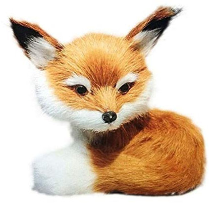 Akemaio Kleine Simulation Fuchs Plüschtier Niedlich Mini Kuscheltier Plüsch Kleiner sitzender Fuchs Kinder Geburtstagsgeschenk