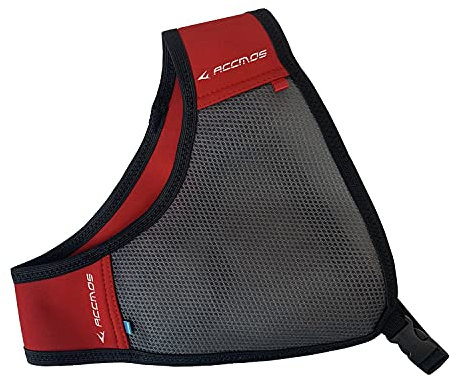 ACCMOS Bogenschießen Chest Guard Pfeil und Bogen Jagd Bogensport Chest Protection Einstellbar Schutz Truhe Ausrüstung Männlich Weiblich Links und Rechts Universal Schießen Zubehörteil (Red)