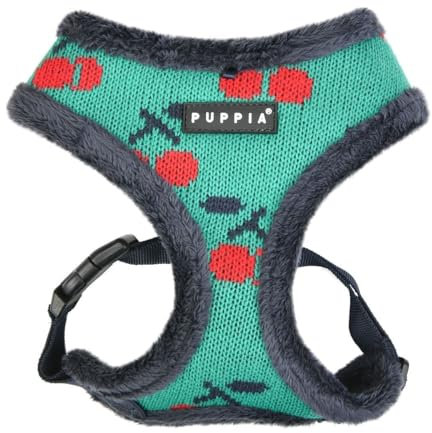 Puppia Hundegeschirr für kleine und mittelgroße Hunde - Cheryl Harness A - verstellbar und komfortabel Navy Blau M