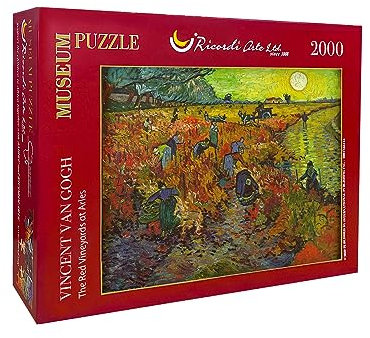 Puzzle Vincent Van Gogh - The Red Vineyards at Arles (Detail), 1000 Teile, Größe 300 x 900mm