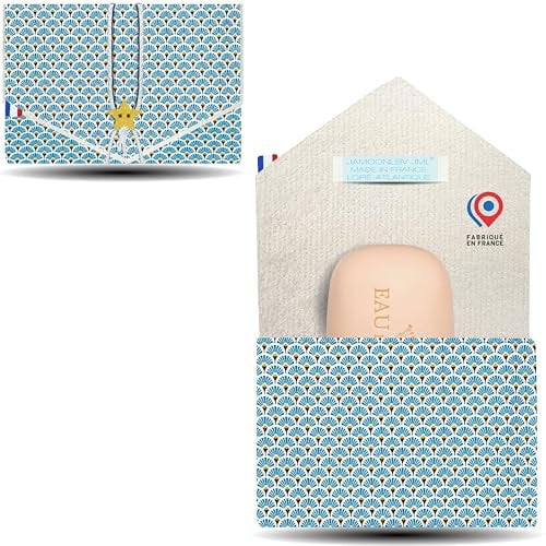 Pochette à Savon Solide - JaMoonLBV Jml® Fabrication Française - Étui de Transport de Voyage pour Shampooing Solide, Porte-Savon - Sac à Savon Nomade - Support Savonnette - Boîte à Savon