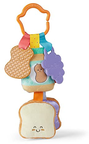 Melissa & Doug PB&J Spielzeug | Motorikspielzeug zum Aufhängen mit Ringen zum Beißen, Greifen und Geräusche erzeugen | Sensorisches Spielzeug für Babys | 0+ | Geschenk für Baby-Jungen-Mädchen