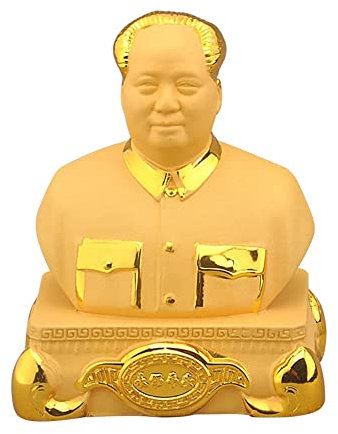 WANGZISHUO Statue des Vorsitzenden Mao Harz, handgeschnitzte Skulptur von Chinas großem Führer Mao Zedong Heimdekoration