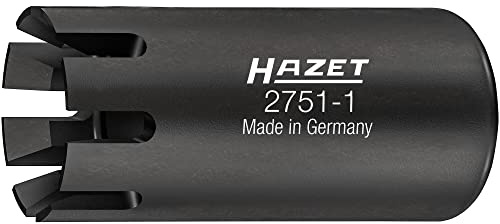 HAZET Turbolader Steckschlüsseleinsatz, Sonderprofil 2751-1, phosphatiert | 1/4 Zoll (6,3 mm) Vierkant hohl, Antrieb 1/4 Zoll (6,3 mm) Vierkant hohl, phosphatiert, Ø 12 mm, Länge 26 mm, 13 g