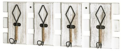 HAKU Möbel Garderobenleiste vintage, MDF, Metall - Maße: B 55 x H 20 x T 7 cm, Style: Industrial