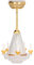 Miniatur-Deckenlampe für Puppenstuben,1: 12. Mini-Kronleuchter mit 5 LED-Kerzen, Hängelampe, Modell Puppenstuben-Zubehör für Puppenstuben-Wohnzimmer-Beleuchtungskörper, kleiner Kronleuchter, Min