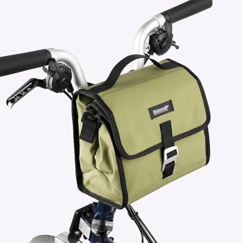 London Craftwork 7L Isolierte Kühltasche für Brompton Dahon Birdy Faltrad in Schwarz/Olivgrün