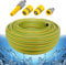 all4you Gartenschlauch 50m 3/4 Zoll (19 mm) Gelb 4-teiliges Anschluss-Set Schlauch universal Gelb