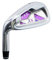Left Handed Golf Club #7 - Carbon Steel Shaft Golf Irons for Men and Women Beginners - Golf Sports Practice (Purple-carbon shaft)