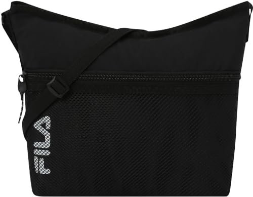 FILA Unisex Liege Flat Light Street X Cross-Body Bag, Black