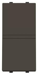 Interruptor Bipolarestrecho NiessenN2101.2 AAserie Zenit Antracita