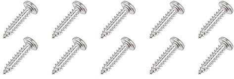 QUARKZMAN Viti Autofilettanti in Acciaio Inossidabile Phillips a Testa Svasata da 3,5 mm x 16 mm x 100 Pezzi per Legno, Cartongesso, Plastica, [Tonalità Argento]