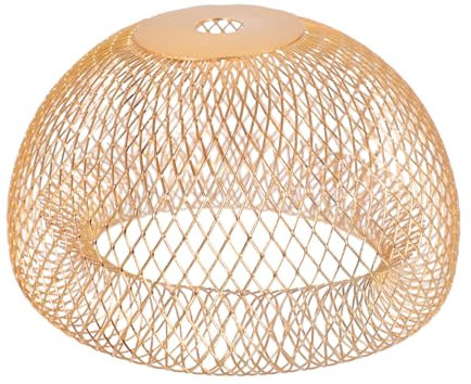 UPKOCH 1Stk Lampenschirm Leuchter hängelampe Lampe aus Eisen Vogelkäfig dekorativ Vintage- Laterne hängendes Lichtzubehör Lampendekor runden Decke Metallkäfig Korb