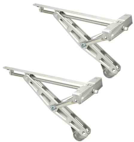 ECUTEE Supporto Girevole per Manovella per Roulotte, Altezza 105-520 mm Regolabili, Set da 2 Pezzi Supporti Girevoli a Manovella per Caravan, Portata da 1600 kg