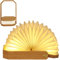ZBOLE Holz Tischlampe mit Griff, Japanische Laternenlampe, Ambienteleuchte, Stimmungslicht, Wiederaufladbare LED-Lampe für Zuhause & Draußen & Party & Geschenk (Bambus)