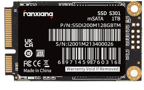 fanxiang Unidad interna de estado sólido S301 de 2 TB mSATA SSD Mini SATA III de 6 Gb/s, 3D NAND, compatible con Ultrabook Desktop PC Laptop