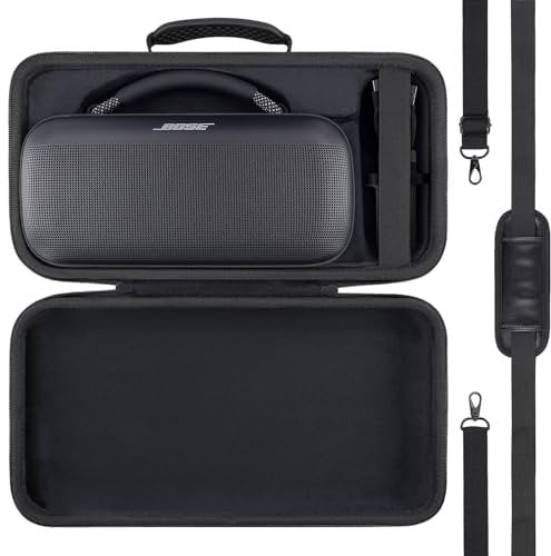 co2CREA Harte Tasche für Bose SoundLink Max Tragbaren Bluetooth-Lautsprecher Case Etui Tragetasche