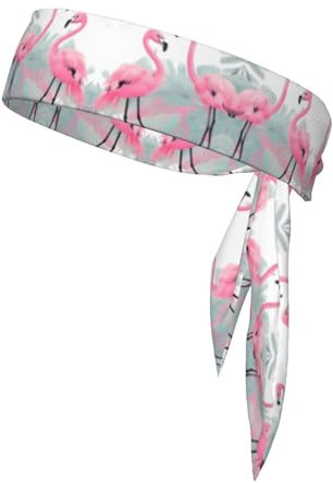 Das pinke Flamingo-Sport-Stirnband eignet sich zum Tragen beim Sport, bietet ein luxuriöses Gefühl und kann umgekehrt getragen werden.