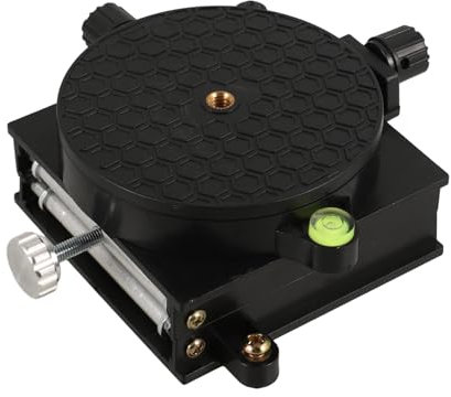 UKCOCO Laborheber 360° Drehbare Hubplattform Aus Aluminiumlegierung Verstellbarer Laborhebebühne Mit Präzisem Wasserwaagen Stativ Für Laborexperimente