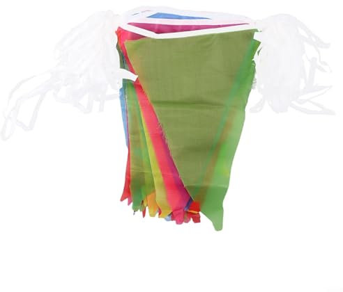 Eine tolle Ergänzung für jede Feier. Verwenden Sie diese umfangreiche (100 m) Sammlung dekorativer dreieckiger Flaggen, um Gäste zu beeindrucken