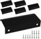 6 Piezas Tiradores con 12 Tornillos para muebles Tiradores de puerta ocultos de aluminio de Cajón Invisibles de Muebles,Mango Oculto para Armario,Cajones,Gabinete,Cocina-Negro