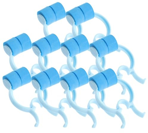HAPINARY 64 Pz fermaglio per il naso abbraccio accessorio per il naso tappo nasale Gel molletta naso stringinaso fermagli nasali per tappi nasali tappi di sangue dal naso vedere Sky-blue