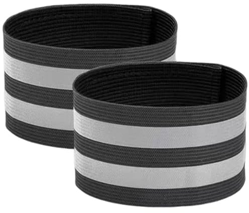 HZXINYI 2 Stück Hosenklammer Fahrrad - Elastisch Reflektorband Sicherheitsband Reflektorbänder, Hosenschutz Fahrrad Reflektierende Bänder Sicherheits Reflektoren Hosenclip für Radfahren Joggen