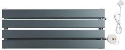 ELEGANT 400W Smart Electric Radiator Heater with WiFi Control, Energy-Efficient Wall-Mounted Panel Heater for Home & Office, Dual Install Horizontally or Vertically, Anthracite, 300x800mm