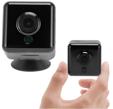 Cuifati Überwachungs Kamera, Magnetische Drahtlose WiFi-Kamera mit Telefon-App, 720P HD Infrarot-Nachtsicht, 900mAh Großer Bis zu 128GB, Versteckte Kamera für Zimmer Nanny Pet