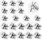 20Pcs Wire Rope Clips Cable Clamps M3 and M4 Stainless Steel U-Bolt for 3mm/4mm Diameter Rope Grip, Heavy Duty Fasteners for Industrial Household Transport Use Rigging and Tension Cable