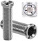 2 tornillos huecos para fregadero, tornillo hueco para válvulas de cesta de colador, M12 x 50 mm de acero inoxidable, tornillos huecos de 50 mm, adecuados para fregaderos de cocina, fregaderos