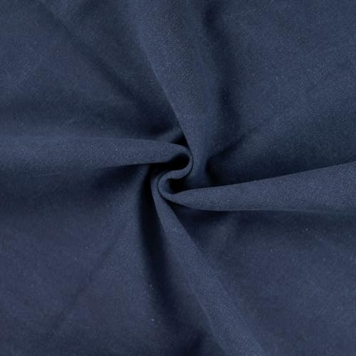 Canvas Stoff gewachst – Schwerer Waxed Canvas 480 g/m²- Vintage-Look, wasserabweisend, robust – Ideal für Taschen, Schürzen, Outdoor & DIY-Projekte - Meterware ab 50cm (navy)