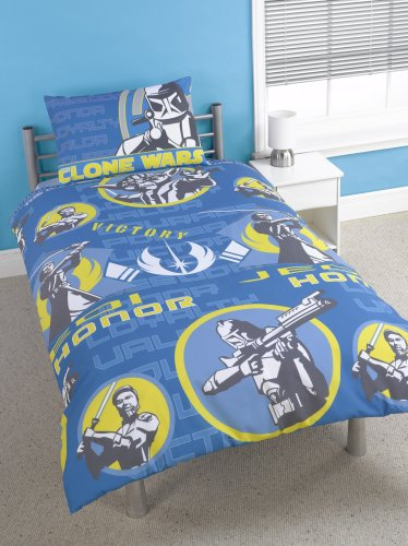 Linens Limited CharacterWorld Clone Wars Honor Wende-Bettwäsche-Set, Einzelbett