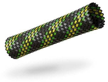 VIABLUE Sleeves * Geflechtschlauch * NEON * Größe Big für Kabel-Ø von 13 bis 26 mm * Meterware * Gewebeschlauch/Kabelschutzhülle/Kabelschlauch * per m