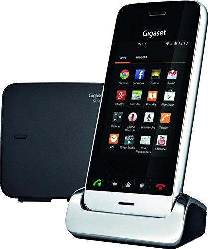 Gigaset SL930A Telefon - Schnurlostelefon / Mobilteil - mit Farbdisplay - Anrufbeantworter / schnurloses Telefon / Design Telefon - schwarz