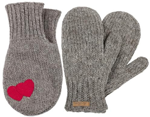 McRon Set Partnerhandschuh Valentina + Fäustlinge Valerie (one size, naturbraun)