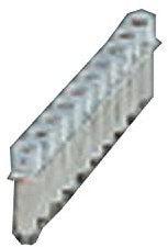 PHOENIX CONTACT FBRI 10-5 N Feste Brücke, 5.2mm Rastermaß, 10 Polzahl, 12.940g Gewicht, Silber, 10 Stück