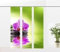 gardinen-for-life Flächenvorhang Orchidee Green 3er Set, 245 cm Hoch Wellness- Serie, Wellnessmotiv, Jew. Gr.60x245 cm