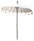 Oriental Galerie Bali Sonnenschirm Balinesischer Schirm Garten Baumwolle Sonnenschutz Handarbeit Retro Vintage Dekoschirm 2-teilig ca.180 cm, Farbe:Creme Weiß