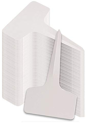 TRIXES Garden Seed Labelling and Display - 100PC- T-Shape Plant Tags for Gardening