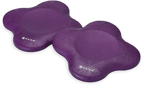 Gaiam Rodilleras de yoga (juego de 2) - Accesorios y accesorios de yoga para mujeres y hombres, cojines de rodillas y codos para fitness, viajes, meditación, rodillas, equilibrio, suelo, pilates,