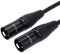 NANYI- Cavo per microfono Cavo da XLR a XLR Cavi patch, Cavo XLR maschio-maschio a 3 pin Cavo DMX Cavo patch con rame privo di ossigeno (0,5 metri / 1,6 pollici)