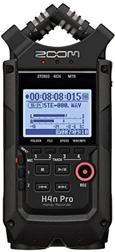 Zoom - H4nPro/BLK - Enregistreur 4 Pistes Portable, sdhc - Couple Microphone X/Y et 2X entrées XLR Combo - modélisations d'ampli - Finition Noir
