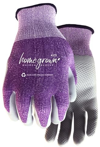 Ladies Karma Knit Garden Gloves - with Foam Nitrile Palms, Large