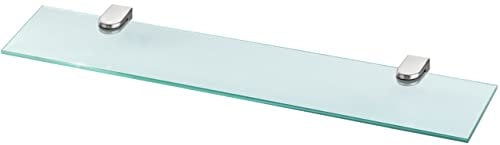 bonsport Glasregal Wandregal für Badezimmer Klarglas - Glas Regal aus 6 mm Sicherheitsglas 60cm - Glasablage Glasregalboden Badablage