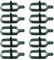 10 x 100 mm Drahtseilspanner für Zäune aus Karbonstahl Grün Ersatz für Bauernhof