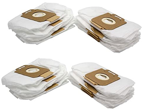 vhbw 20x sacs compatible avec Nilfisk/Alto Allergy - POWER, EXTREME, Extreme ECO, Extreme Free aspirateur - microfibres non tissées, blanc